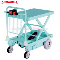 Electric Platform Cart With Fence for Material Handling